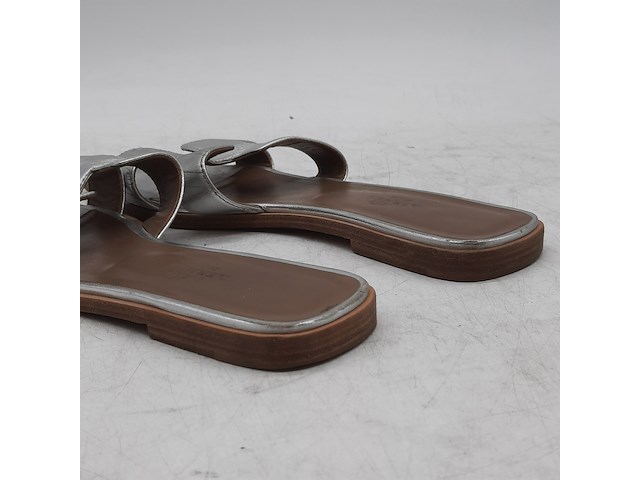 Paar slippers, maat 38, hermès - afbeelding 9 van  11