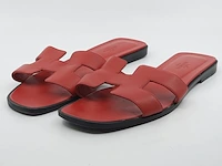 Paar slippers, maat 39 1/2, hermès - afbeelding 1 van  11