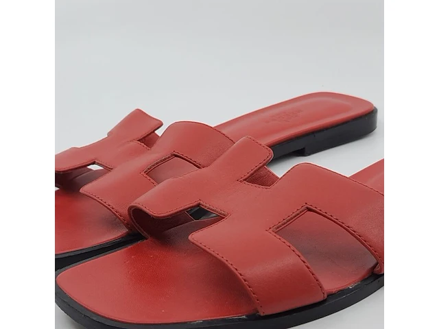Paar slippers, maat 39 1/2, hermès - afbeelding 5 van  11