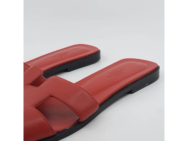 Paar slippers, maat 39 1/2, hermès - afbeelding 6 van  11