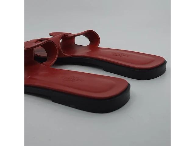 Paar slippers, maat 39 1/2, hermès - afbeelding 8 van  11