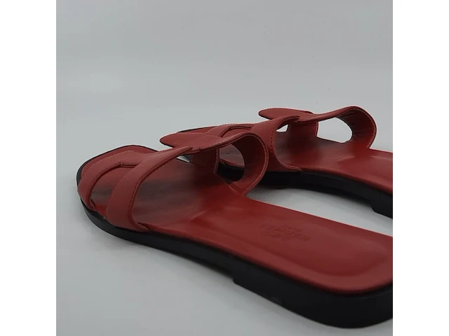 Paar slippers, maat 39 1/2, hermès - afbeelding 9 van  11