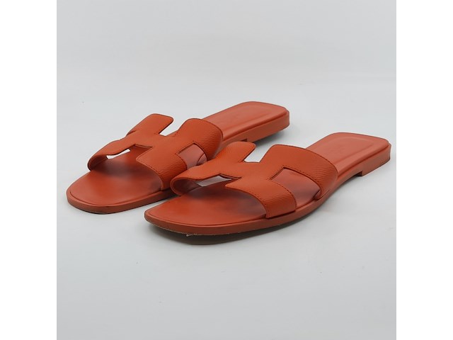 Paar slippers, maat 39,5, hermès, pe202272z 2010 - afbeelding 1 van  11