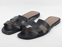 Paar slippers, maat 40, hermès, 021056z bl - afbeelding 1 van  11