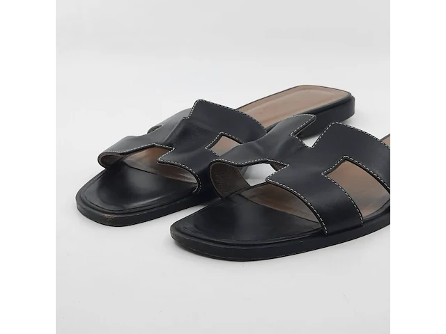 Paar slippers, maat 40, hermès, 021056z bl - afbeelding 4 van  11