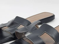 Paar slippers, maat 40, hermès, 021056z bl - afbeelding 5 van  11