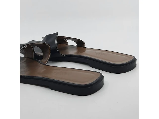 Paar slippers, maat 40, hermès, 021056z bl - afbeelding 8 van  11