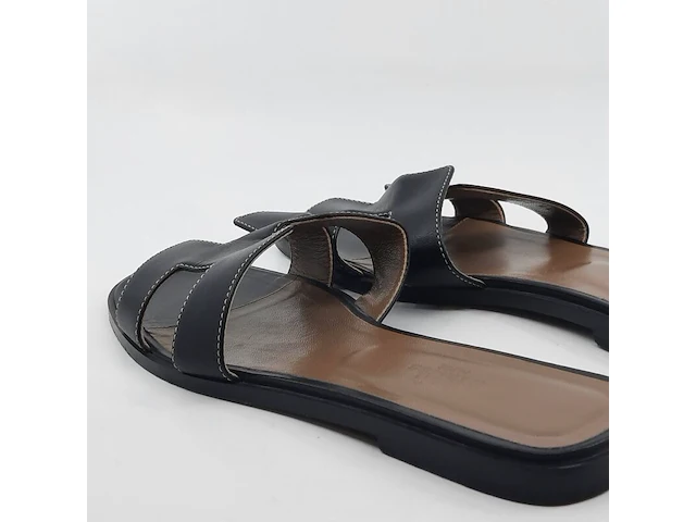 Paar slippers, maat 40, hermès, 021056z bl - afbeelding 9 van  11