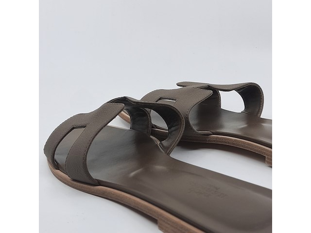 Paar slippers, maat 40, hermés - afbeelding 8 van  10