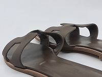 Paar slippers, maat 40, hermés - afbeelding 8 van  10