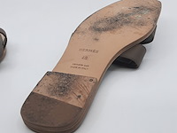 Paar slippers, maat 40, hermés - afbeelding 9 van  10