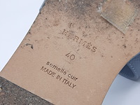 Paar slippers, maat 40, hermès - afbeelding 3 van  12