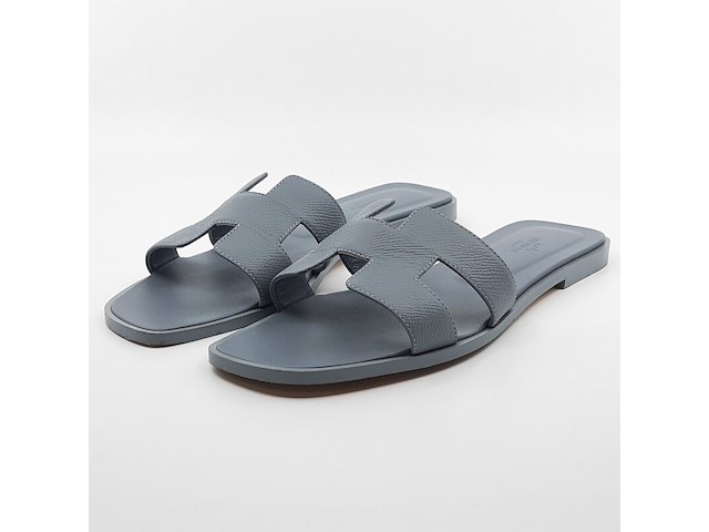Paar slippers, maat 40, hermès - afbeelding 1 van  12