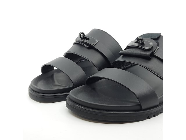 Paar slippers, maat 42, hermès - afbeelding 5 van  12