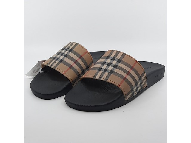 Paar slippers, maat 44, burberry - afbeelding 1 van  12