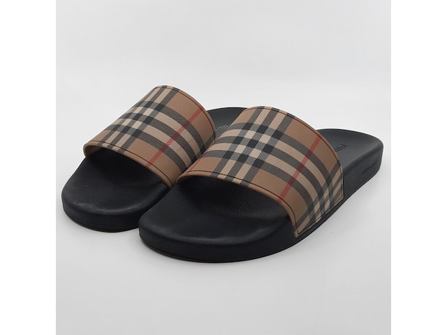 Paar slippers, maat 44, burberry - afbeelding 1 van  14