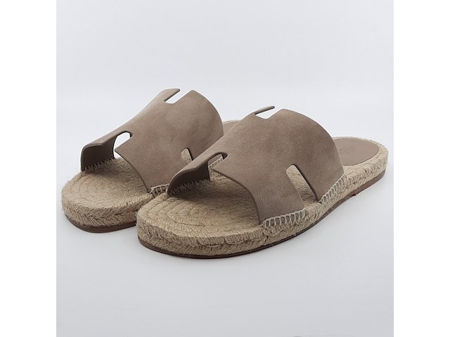 Paar slippers, maat 44, hermès - afbeelding 1 van  12