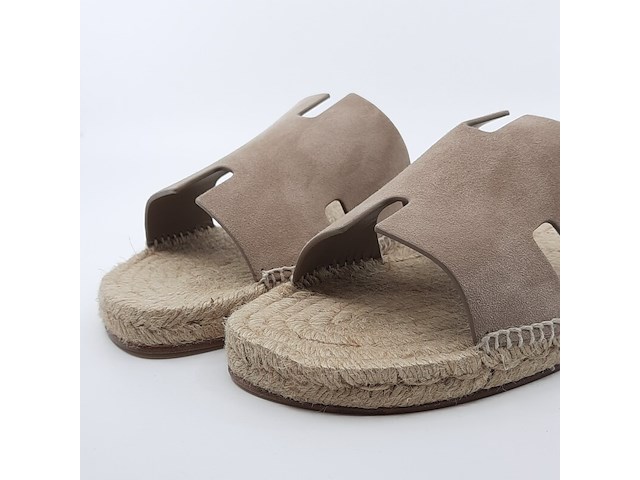 Paar slippers, maat 44, hermès - afbeelding 5 van  12