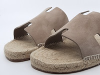 Paar slippers, maat 44, hermès - afbeelding 5 van  12