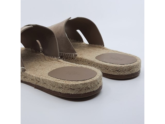 Paar slippers, maat 44, hermès - afbeelding 9 van  12