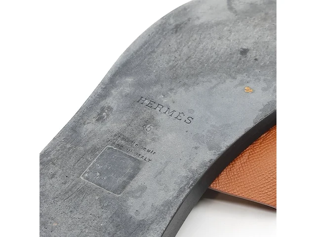 Paar slippers, maat 45, hermès - afbeelding 3 van  11