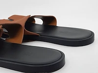 Paar slippers, maat 45, hermès - afbeelding 8 van  11