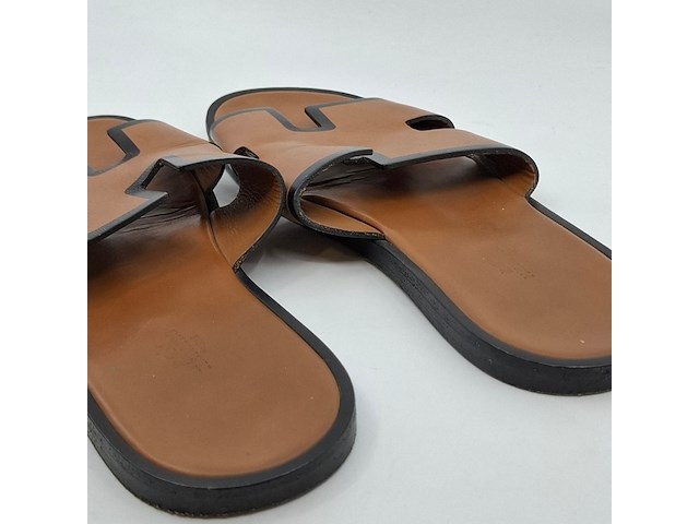 Paar slippers, maat, hermès, 201486z11 - afbeelding 4 van  8