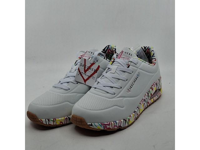 Paar sneakers, maat 41, skechers, uno - loving love 155506 - afbeelding 1 van  10