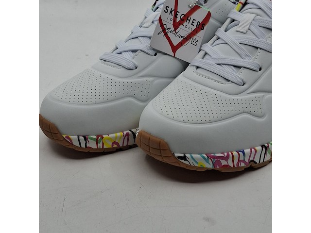 Paar sneakers, maat 41, skechers, uno - loving love 155506 - afbeelding 3 van  10