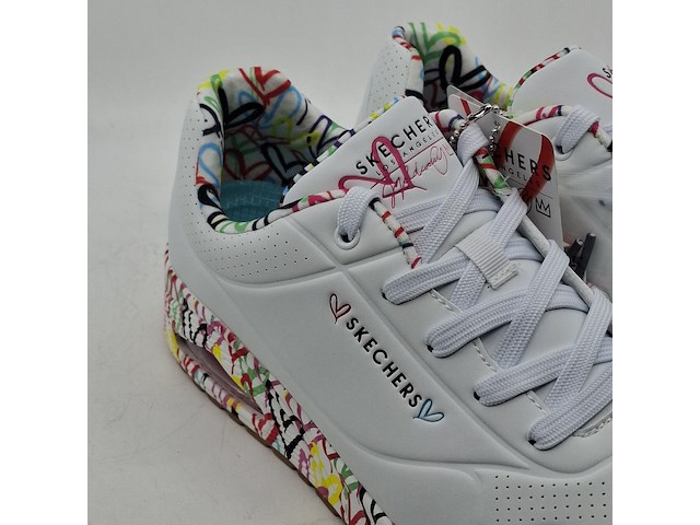 Paar sneakers, maat 41, skechers, uno - loving love 155506 - afbeelding 9 van  11