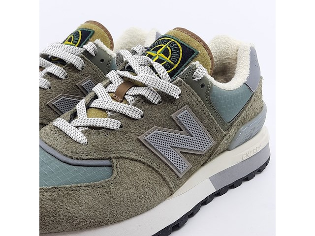 Paar sneakers, maat 42 1/2, new balance x stone island, u574lgst - afbeelding 6 van  12