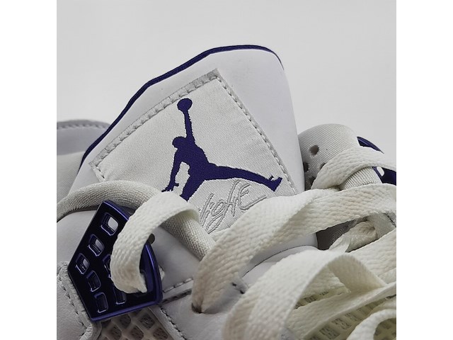 Paar sneakers, maat 44 1/2, air jordan, 4 retro metallic purple ct8527-115 - afbeelding 26 van  26