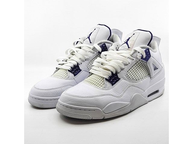 Paar sneakers, maat 44 1/2, air jordan, 4 retro metallic purple ct8527-115 - afbeelding 1 van  26