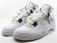 Paar sneakers, maat 44 1/2, air jordan, 4 retro metallic purple ct8527-115 - afbeelding 1 van  26
