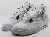 Paar sneakers, maat 44 1/2, air jordan, 4 retro metallic purple ct8527-115 - afbeelding 12 van  26