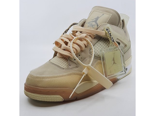 Paar sneakers, maat 44 1/2, air jordan, 4 retro off-white sail women cv9388-100 - afbeelding 15 van  28