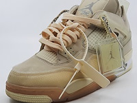 Paar sneakers, maat 44 1/2, air jordan, 4 retro off-white sail women cv9388-100 - afbeelding 15 van  28