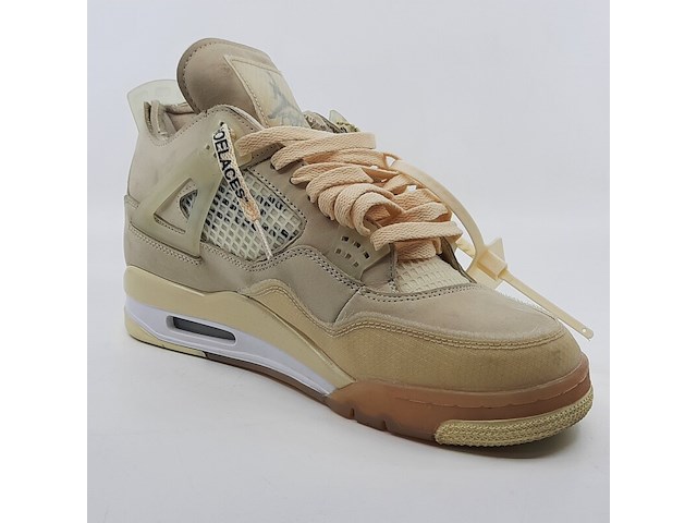 Paar sneakers, maat 44 1/2, air jordan, 4 retro off-white sail women cv9388-100 - afbeelding 16 van  28