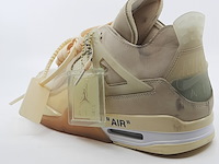 Paar sneakers, maat 44 1/2, air jordan, 4 retro off-white sail women cv9388-100 - afbeelding 18 van  28