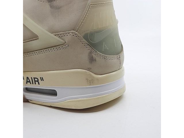 Paar sneakers, maat 44 1/2, air jordan, 4 retro off-white sail women cv9388-100 - afbeelding 19 van  28