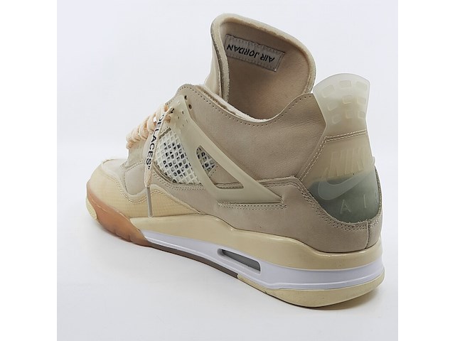 Paar sneakers, maat 44 1/2, air jordan, 4 retro off-white sail women cv9388-100 - afbeelding 23 van  28