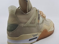 Paar sneakers, maat 44 1/2, air jordan, 4 retro off-white sail women cv9388-100 - afbeelding 24 van  28