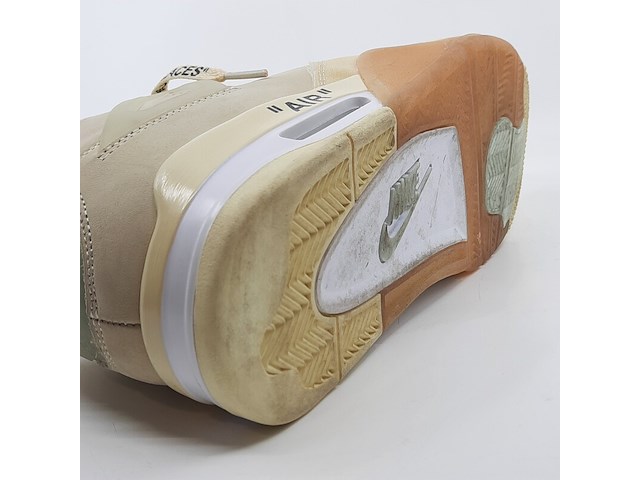 Paar sneakers, maat 44 1/2, air jordan, 4 retro off-white sail women cv9388-100 - afbeelding 26 van  28