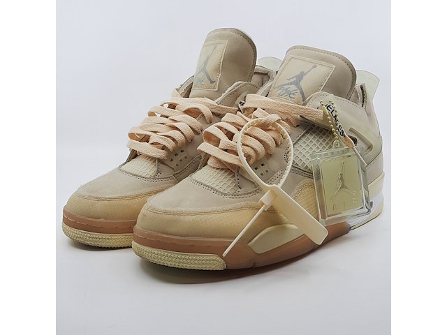 Paar sneakers, maat 44 1/2, air jordan, 4 retro off-white sail women cv9388-100 - afbeelding 2 van  28