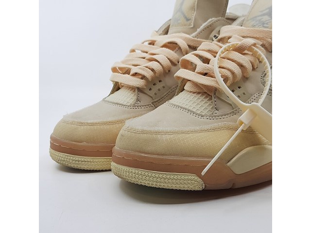 Paar sneakers, maat 44 1/2, air jordan, 4 retro off-white sail women cv9388-100 - afbeelding 3 van  28