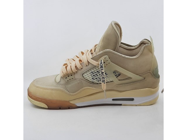 Paar sneakers, maat 44 1/2, air jordan, 4 retro off-white sail women cv9388-100 - afbeelding 8 van  28