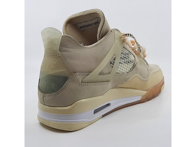 Paar sneakers, maat 44 1/2, air jordan, 4 retro off-white sail women cv9388-100 - afbeelding 9 van  28