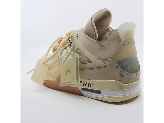Paar sneakers, maat 44 1/2, air jordan, 4 retro off-white sail women cv9388-100 - afbeelding 10 van  28