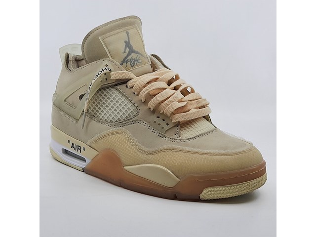 Paar sneakers, maat 44 1/2, air jordan, 4 retro off-white sail women cv9388-100 - afbeelding 14 van  28
