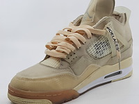 Paar sneakers, maat 44 1/2, air jordan, 4 retro off-white sail women cv9388-100 - afbeelding 15 van  28